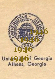 No. 19 - Rare and historic University of Georgia logo on original stationery