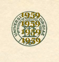 No. 32 - Rare and historic University of Georgia logo on original stationery